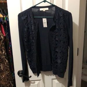 Loft Navy Blue Cardigan - XS